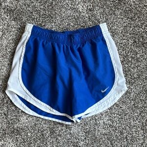 Nike Blue and White Athletic Shorts